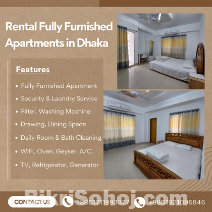 Renting A furnished 1BHK Apartment In Bashundhara R/A.